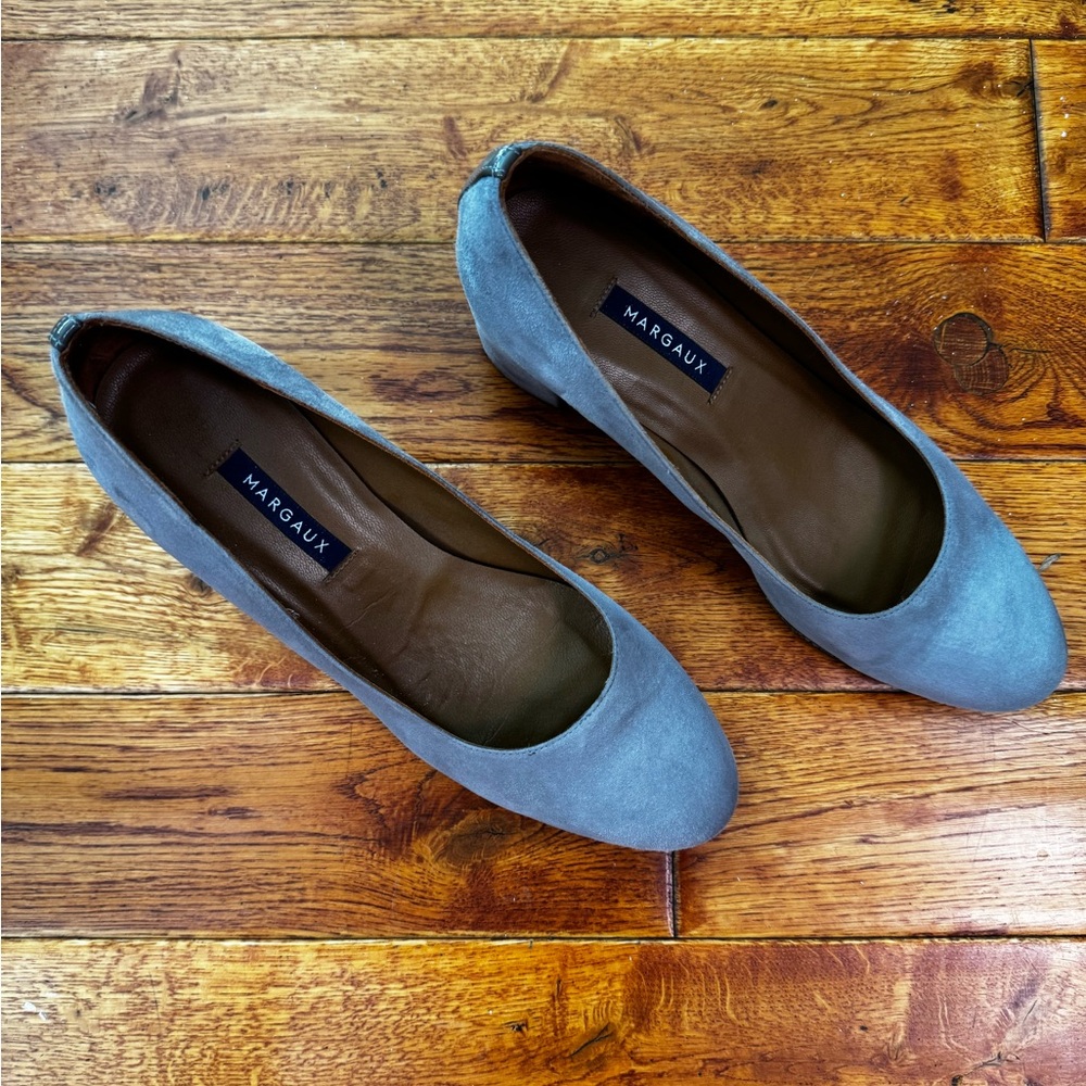 Margaux Women's Elegant Gray Block Heels